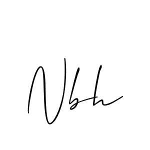 It looks lik you need a new signature style for name Nbh. Design unique handwritten (Allison_Script) signature with our free signature maker in just a few clicks. Nbh signature style 2 images and pictures png