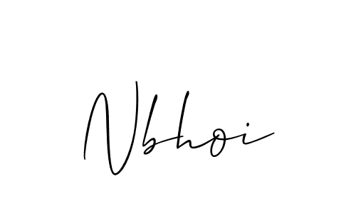 You should practise on your own different ways (Allison_Script) to write your name (Nbhoi) in signature. don't let someone else do it for you. Nbhoi signature style 2 images and pictures png