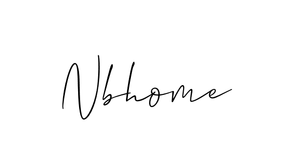 Make a short Nbhome signature style. Manage your documents anywhere anytime using Allison_Script. Create and add eSignatures, submit forms, share and send files easily. Nbhome signature style 2 images and pictures png