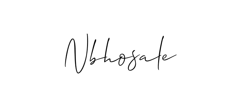if you are searching for the best signature style for your name Nbhosale. so please give up your signature search. here we have designed multiple signature styles  using Allison_Script. Nbhosale signature style 2 images and pictures png