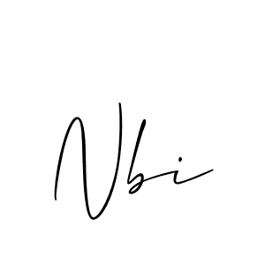 Also we have Nbi name is the best signature style. Create professional handwritten signature collection using Allison_Script autograph style. Nbi signature style 2 images and pictures png