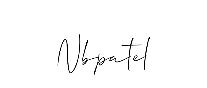 Similarly Allison_Script is the best handwritten signature design. Signature creator online .You can use it as an online autograph creator for name Nbpatel. Nbpatel signature style 2 images and pictures png
