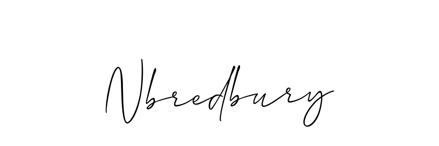 How to make Nbredbury name signature. Use Allison_Script style for creating short signs online. This is the latest handwritten sign. Nbredbury signature style 2 images and pictures png