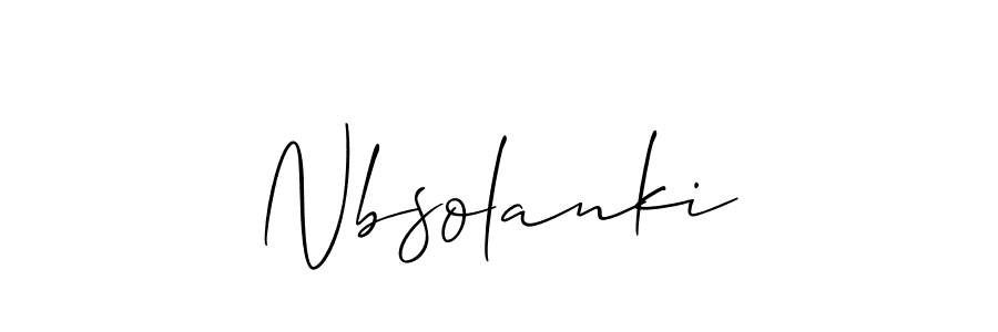 Nbsolanki stylish signature style. Best Handwritten Sign (Allison_Script) for my name. Handwritten Signature Collection Ideas for my name Nbsolanki. Nbsolanki signature style 2 images and pictures png
