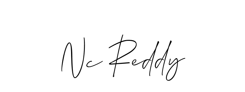 Nc Reddy stylish signature style. Best Handwritten Sign (Allison_Script) for my name. Handwritten Signature Collection Ideas for my name Nc Reddy. Nc Reddy signature style 2 images and pictures png