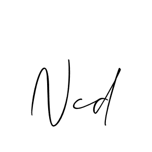 How to make Ncd name signature. Use Allison_Script style for creating short signs online. This is the latest handwritten sign. Ncd signature style 2 images and pictures png