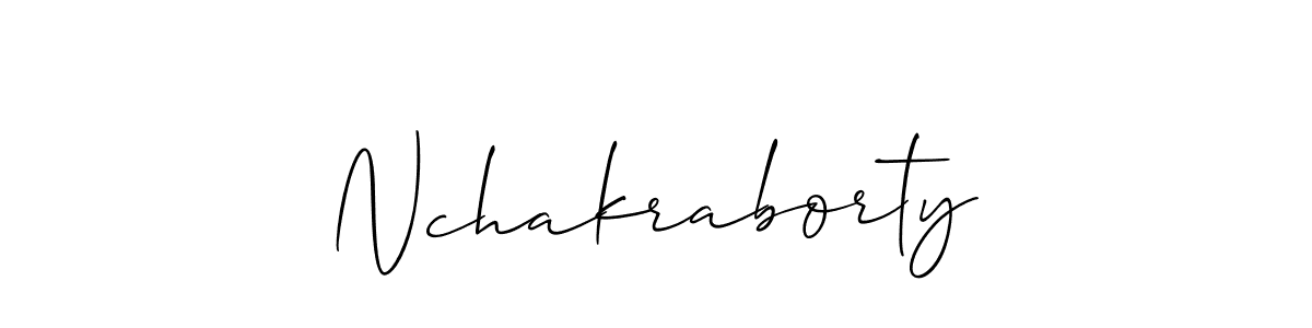 You can use this online signature creator to create a handwritten signature for the name Nchakraborty. This is the best online autograph maker. Nchakraborty signature style 2 images and pictures png