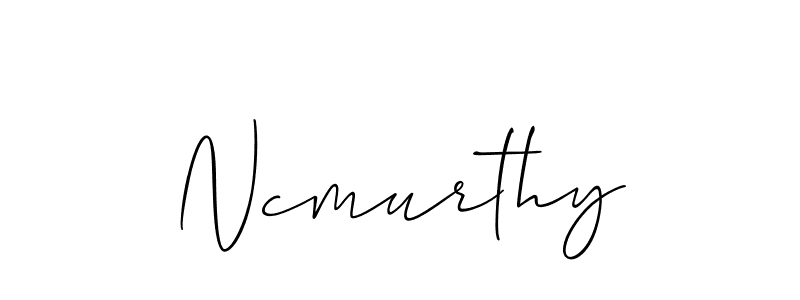 Also You can easily find your signature by using the search form. We will create Ncmurthy name handwritten signature images for you free of cost using Allison_Script sign style. Ncmurthy signature style 2 images and pictures png