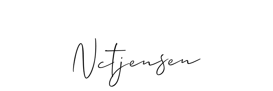 Make a short Nctjensen signature style. Manage your documents anywhere anytime using Allison_Script. Create and add eSignatures, submit forms, share and send files easily. Nctjensen signature style 2 images and pictures png