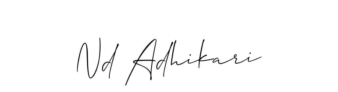 Once you've used our free online signature maker to create your best signature Allison_Script style, it's time to enjoy all of the benefits that Nd Adhikari name signing documents. Nd Adhikari signature style 2 images and pictures png