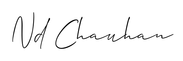 You can use this online signature creator to create a handwritten signature for the name Nd Chauhan. This is the best online autograph maker. Nd Chauhan signature style 2 images and pictures png