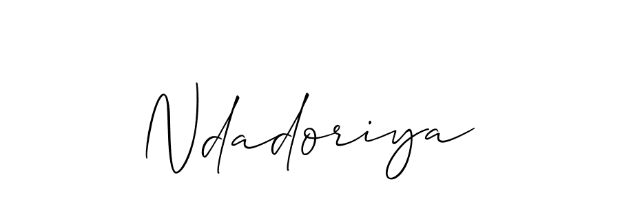 How to make Ndadoriya signature? Allison_Script is a professional autograph style. Create handwritten signature for Ndadoriya name. Ndadoriya signature style 2 images and pictures png