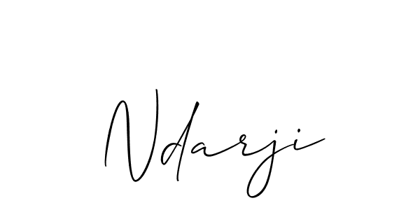 Ndarji stylish signature style. Best Handwritten Sign (Allison_Script) for my name. Handwritten Signature Collection Ideas for my name Ndarji. Ndarji signature style 2 images and pictures png