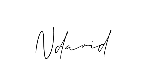 if you are searching for the best signature style for your name Ndavid. so please give up your signature search. here we have designed multiple signature styles  using Allison_Script. Ndavid signature style 2 images and pictures png