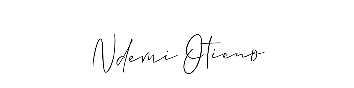 How to make Ndemi Otieno name signature. Use Allison_Script style for creating short signs online. This is the latest handwritten sign. Ndemi Otieno signature style 2 images and pictures png