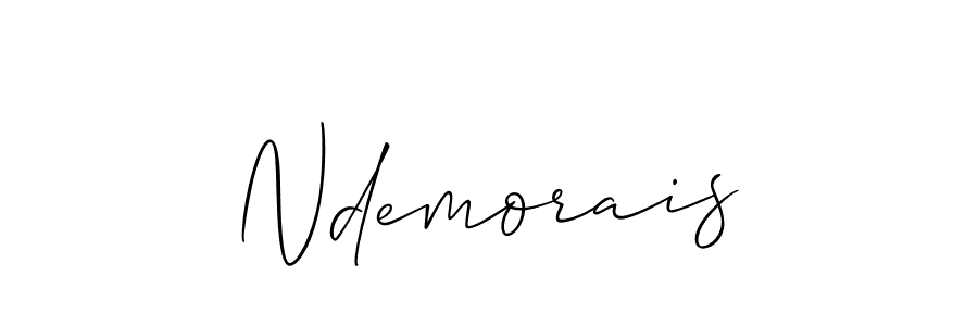 How to Draw Ndemorais signature style? Allison_Script is a latest design signature styles for name Ndemorais. Ndemorais signature style 2 images and pictures png