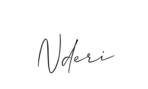 Once you've used our free online signature maker to create your best signature Allison_Script style, it's time to enjoy all of the benefits that Nderi name signing documents. Nderi signature style 2 images and pictures png
