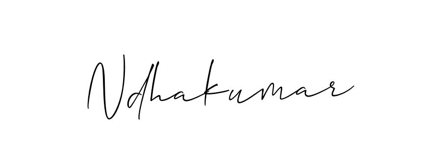 Design your own signature with our free online signature maker. With this signature software, you can create a handwritten (Allison_Script) signature for name Ndhakumar. Ndhakumar signature style 2 images and pictures png