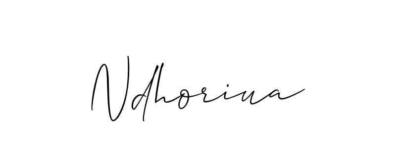 It looks lik you need a new signature style for name Ndhoriua. Design unique handwritten (Allison_Script) signature with our free signature maker in just a few clicks. Ndhoriua signature style 2 images and pictures png