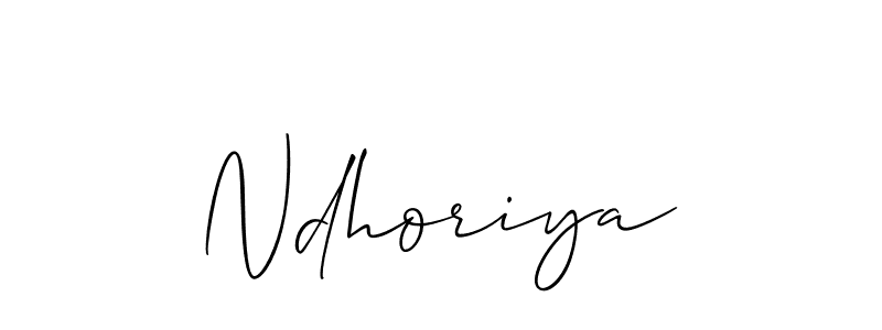The best way (Allison_Script) to make a short signature is to pick only two or three words in your name. The name Ndhoriya include a total of six letters. For converting this name. Ndhoriya signature style 2 images and pictures png