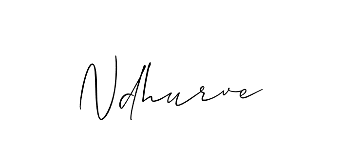 It looks lik you need a new signature style for name Ndhurve. Design unique handwritten (Allison_Script) signature with our free signature maker in just a few clicks. Ndhurve signature style 2 images and pictures png