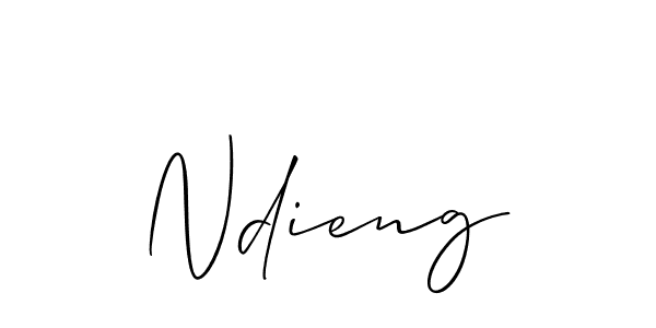 Allison_Script is a professional signature style that is perfect for those who want to add a touch of class to their signature. It is also a great choice for those who want to make their signature more unique. Get Ndieng name to fancy signature for free. Ndieng signature style 2 images and pictures png