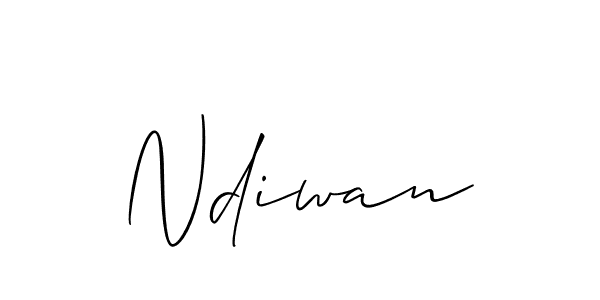 Best and Professional Signature Style for Ndiwan. Allison_Script Best Signature Style Collection. Ndiwan signature style 2 images and pictures png