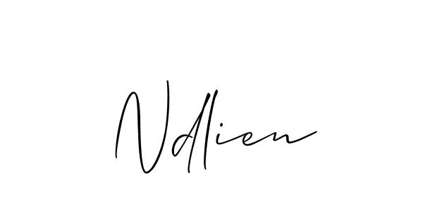 Also we have Ndlien name is the best signature style. Create professional handwritten signature collection using Allison_Script autograph style. Ndlien signature style 2 images and pictures png