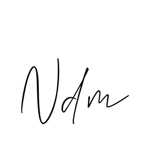 How to Draw Ndm signature style? Allison_Script is a latest design signature styles for name Ndm. Ndm signature style 2 images and pictures png