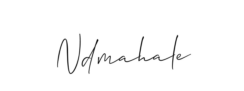 You should practise on your own different ways (Allison_Script) to write your name (Ndmahale) in signature. don't let someone else do it for you. Ndmahale signature style 2 images and pictures png