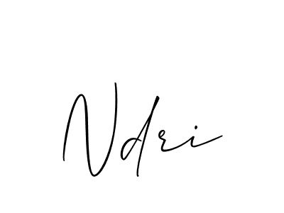 The best way (Allison_Script) to make a short signature is to pick only two or three words in your name. The name Ndri include a total of six letters. For converting this name. Ndri signature style 2 images and pictures png