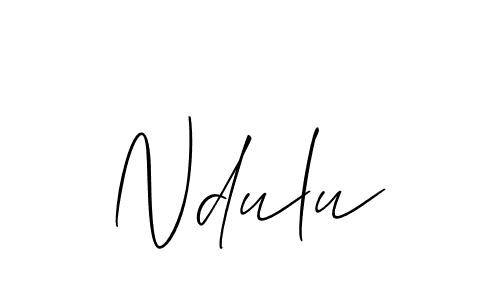 How to Draw Ndulu signature style? Allison_Script is a latest design signature styles for name Ndulu. Ndulu signature style 2 images and pictures png