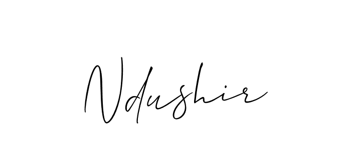 Similarly Allison_Script is the best handwritten signature design. Signature creator online .You can use it as an online autograph creator for name Ndushir. Ndushir signature style 2 images and pictures png
