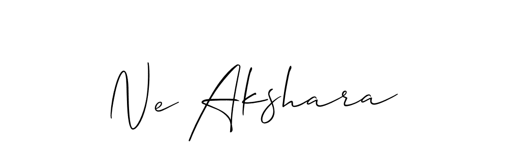 Best and Professional Signature Style for Ne Akshara. Allison_Script Best Signature Style Collection. Ne Akshara signature style 2 images and pictures png