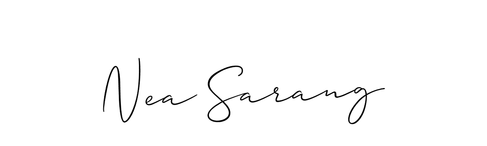 Also we have Nea Sarang name is the best signature style. Create professional handwritten signature collection using Allison_Script autograph style. Nea Sarang signature style 2 images and pictures png