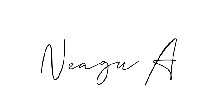 Best and Professional Signature Style for Neagu A. Allison_Script Best Signature Style Collection. Neagu A signature style 2 images and pictures png