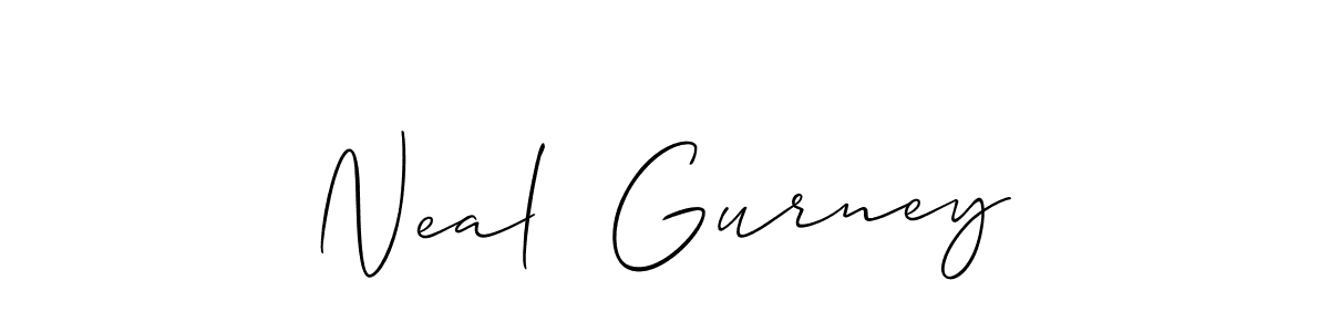 Neal  Gurney stylish signature style. Best Handwritten Sign (Allison_Script) for my name. Handwritten Signature Collection Ideas for my name Neal  Gurney. Neal  Gurney signature style 2 images and pictures png