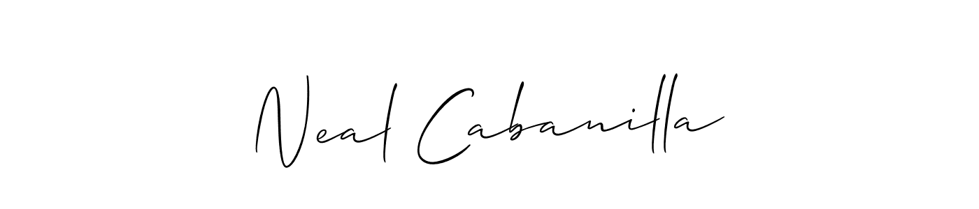 Here are the top 10 professional signature styles for the name Neal Cabanilla. These are the best autograph styles you can use for your name. Neal Cabanilla signature style 2 images and pictures png