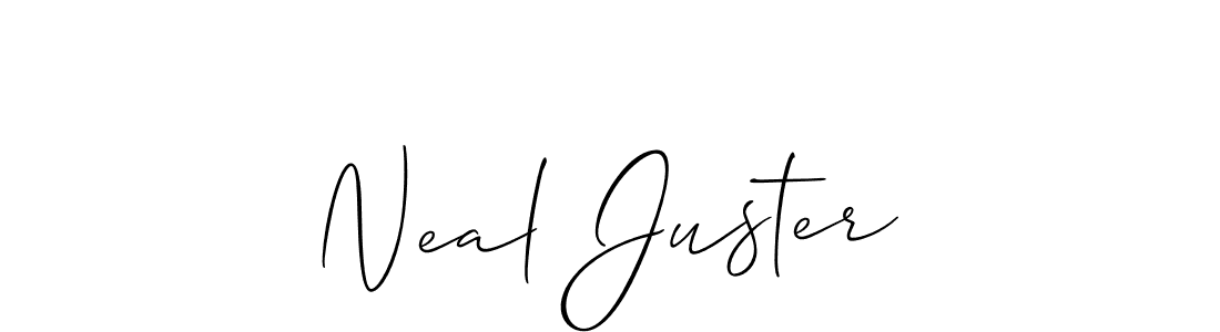 Best and Professional Signature Style for Neal Juster. Allison_Script Best Signature Style Collection. Neal Juster signature style 2 images and pictures png