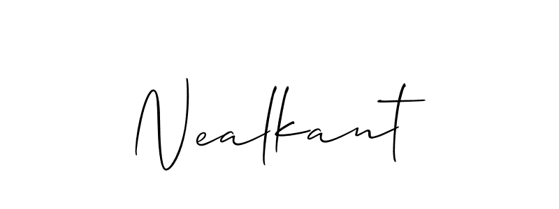 Make a short Nealkant signature style. Manage your documents anywhere anytime using Allison_Script. Create and add eSignatures, submit forms, share and send files easily. Nealkant signature style 2 images and pictures png