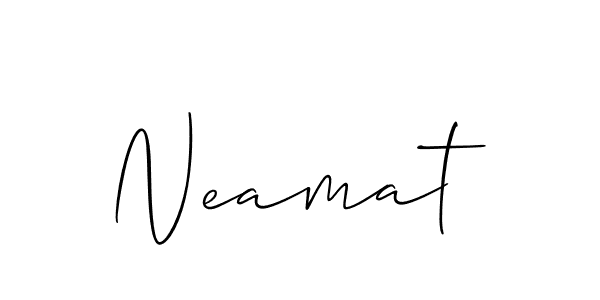 Best and Professional Signature Style for Neamat. Allison_Script Best Signature Style Collection. Neamat signature style 2 images and pictures png