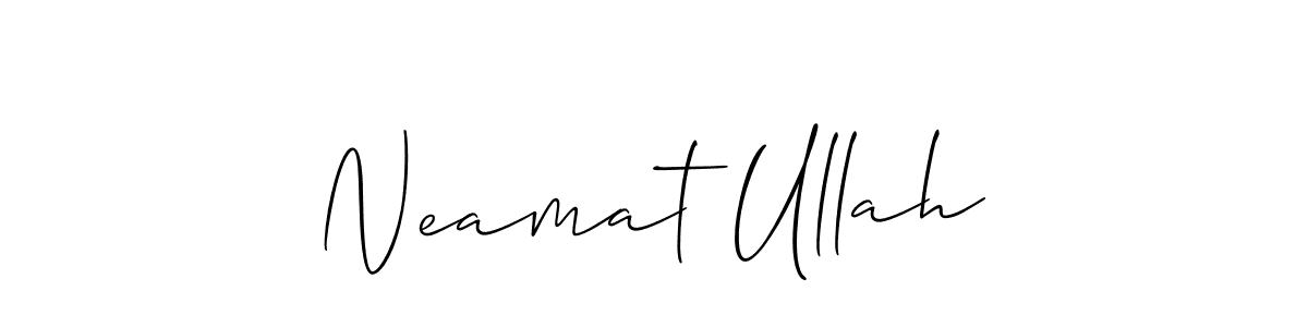 Make a beautiful signature design for name Neamat Ullah. Use this online signature maker to create a handwritten signature for free. Neamat Ullah signature style 2 images and pictures png