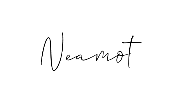 How to make Neamot signature? Allison_Script is a professional autograph style. Create handwritten signature for Neamot name. Neamot signature style 2 images and pictures png