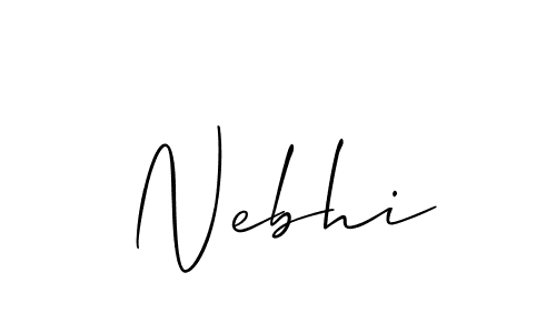 Make a short Nebhi signature style. Manage your documents anywhere anytime using Allison_Script. Create and add eSignatures, submit forms, share and send files easily. Nebhi signature style 2 images and pictures png