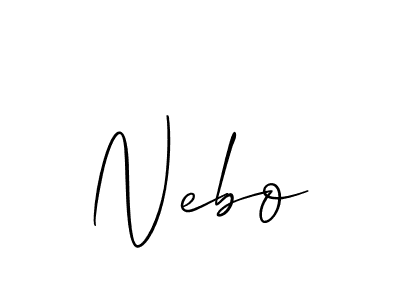 Best and Professional Signature Style for Nebo. Allison_Script Best Signature Style Collection. Nebo signature style 2 images and pictures png
