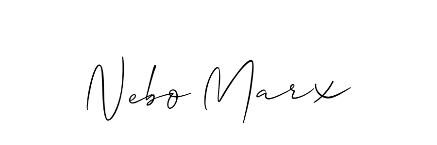 Also we have Nebo Marx name is the best signature style. Create professional handwritten signature collection using Allison_Script autograph style. Nebo Marx signature style 2 images and pictures png