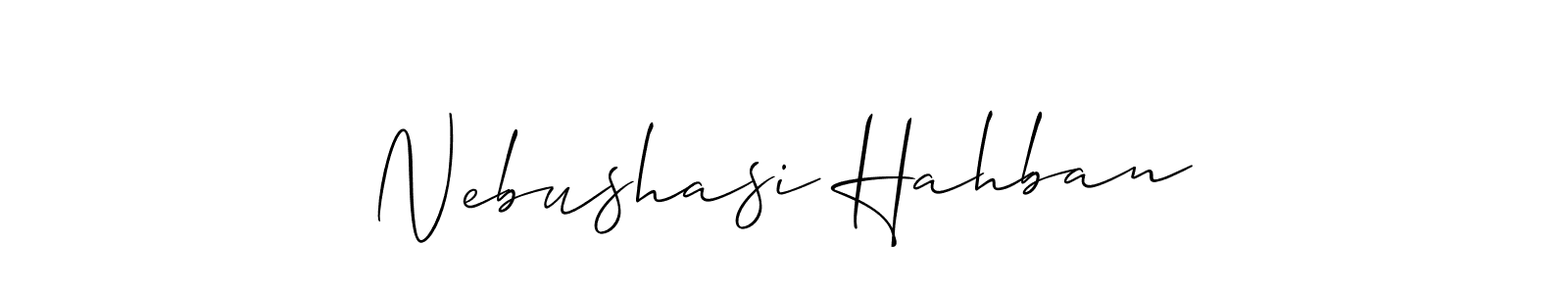 Once you've used our free online signature maker to create your best signature Allison_Script style, it's time to enjoy all of the benefits that Nebushasi Hahban name signing documents. Nebushasi Hahban signature style 2 images and pictures png