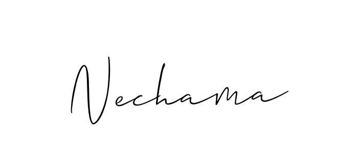 Once you've used our free online signature maker to create your best signature Allison_Script style, it's time to enjoy all of the benefits that Nechama name signing documents. Nechama signature style 2 images and pictures png