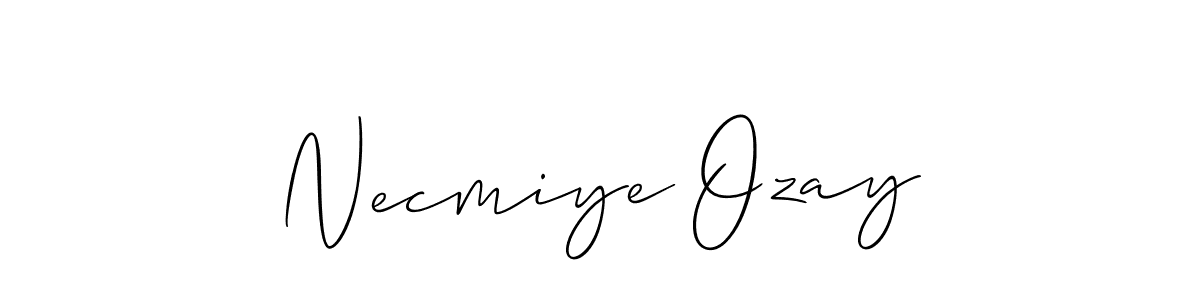 Make a beautiful signature design for name Necmiye Ozay. Use this online signature maker to create a handwritten signature for free. Necmiye Ozay signature style 2 images and pictures png