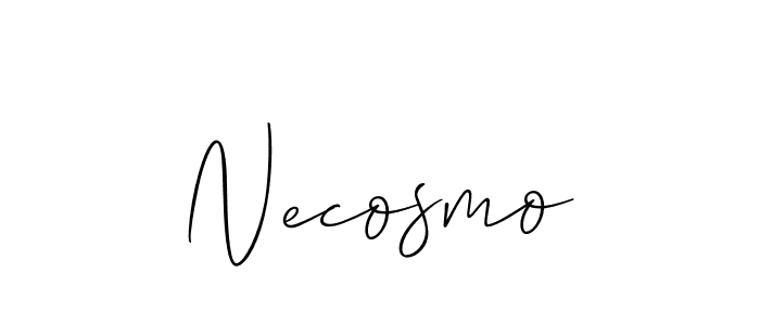 How to make Necosmo signature? Allison_Script is a professional autograph style. Create handwritten signature for Necosmo name. Necosmo signature style 2 images and pictures png